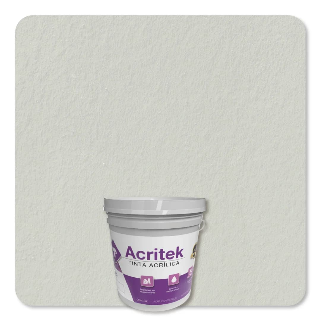 Acritek Balde 3,6L Branco Gelo