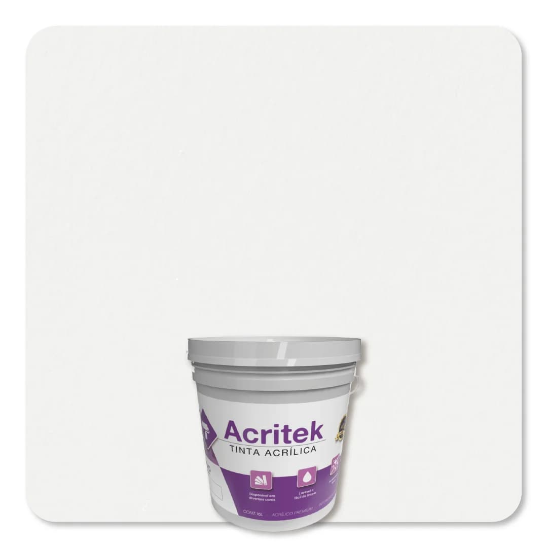 Acritek Balde 3,6L Branco Neve