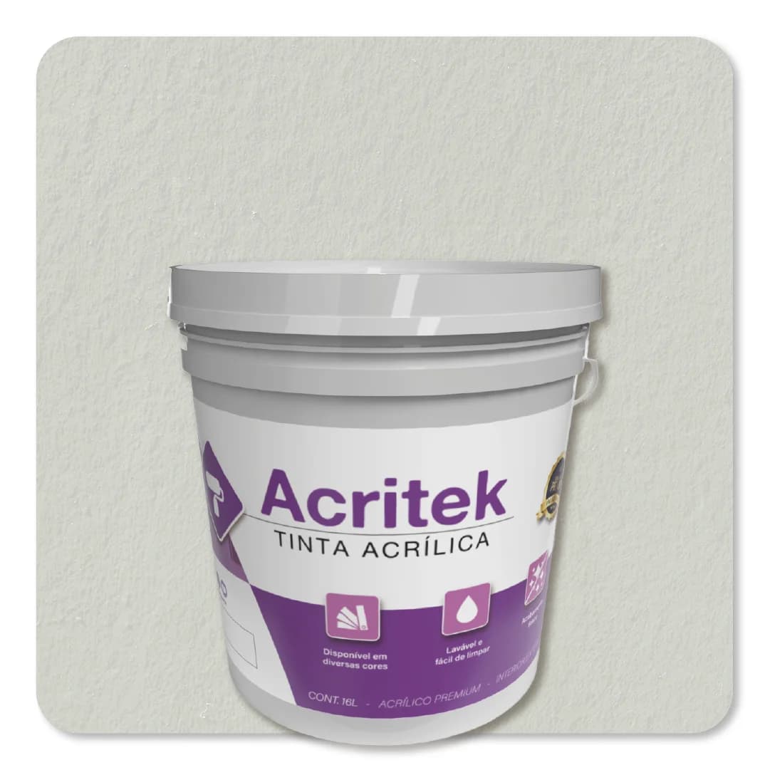 Acritek Balde 16L Branco Gelo