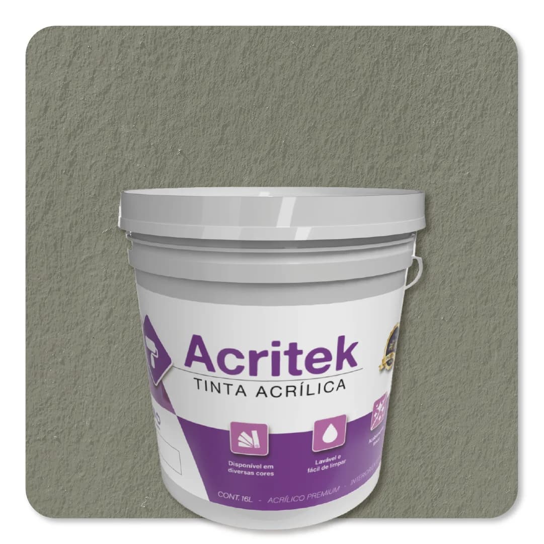 Acritek Balde 16L Concreto