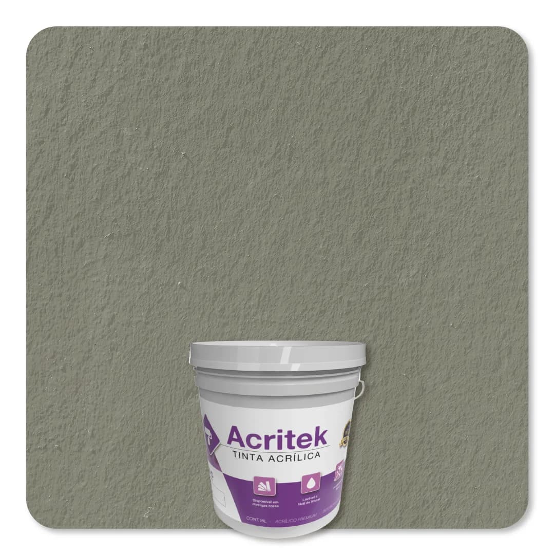 Acritek Balde 3,6L Concreto