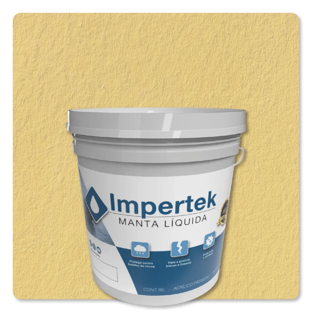 Impertek Fachada Balde 16L Amarelo Canario