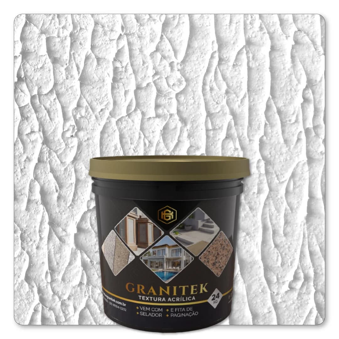 Granitek Abstratto Kit 24kg Branco Neve