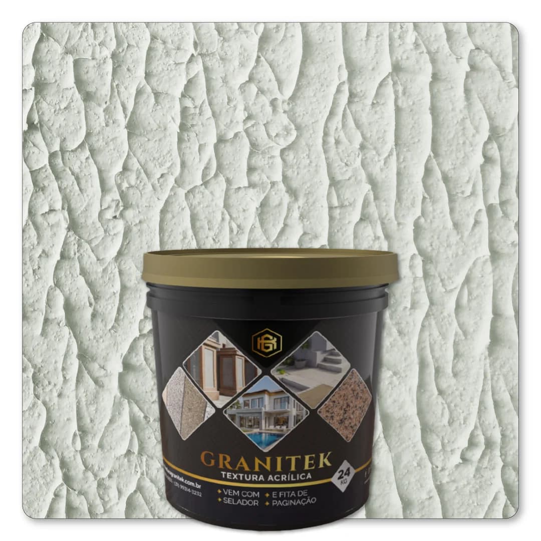 Granitek Abstratto Kit 24kg Branco Gelo