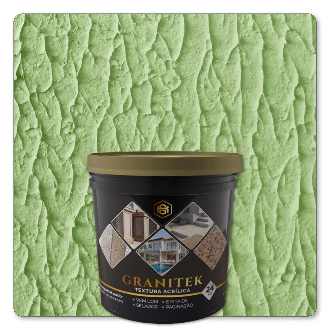 Granitek Abstratto Kit 24kg Verde Kiwi