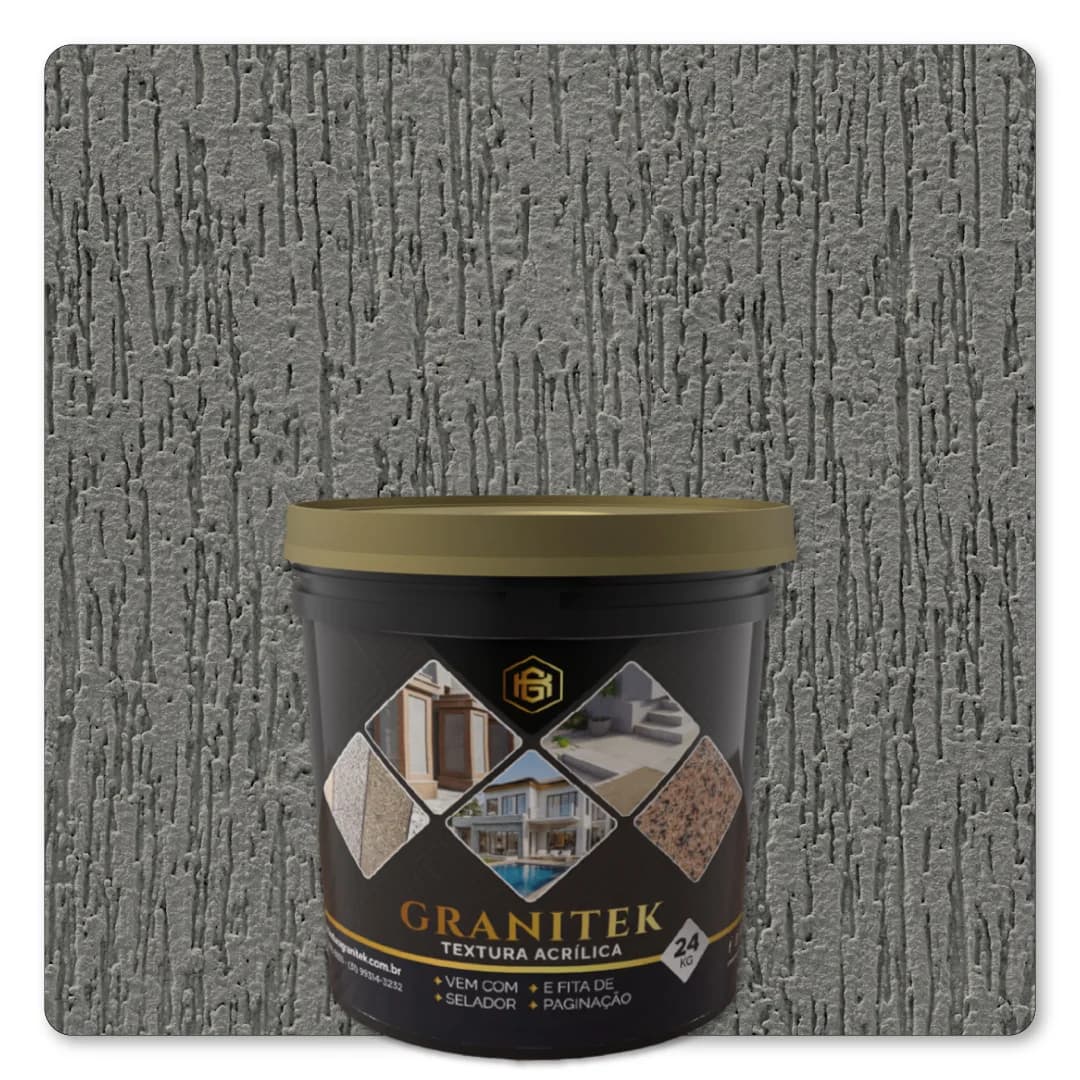 Granitek Raspatto Kit 24kg Cinza Asfalto