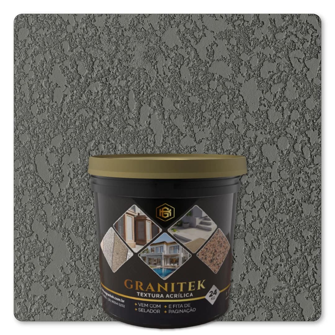 Granitek Projetatto Kit 24kg Cinza Asfalto