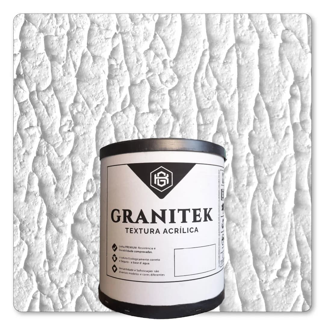 Granitek Abstratto Barrica 25kg Branco Neve