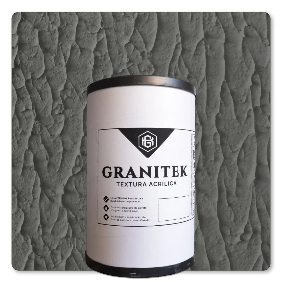 Granitek Abstratto Barrica 40kg Cinza Asfalto