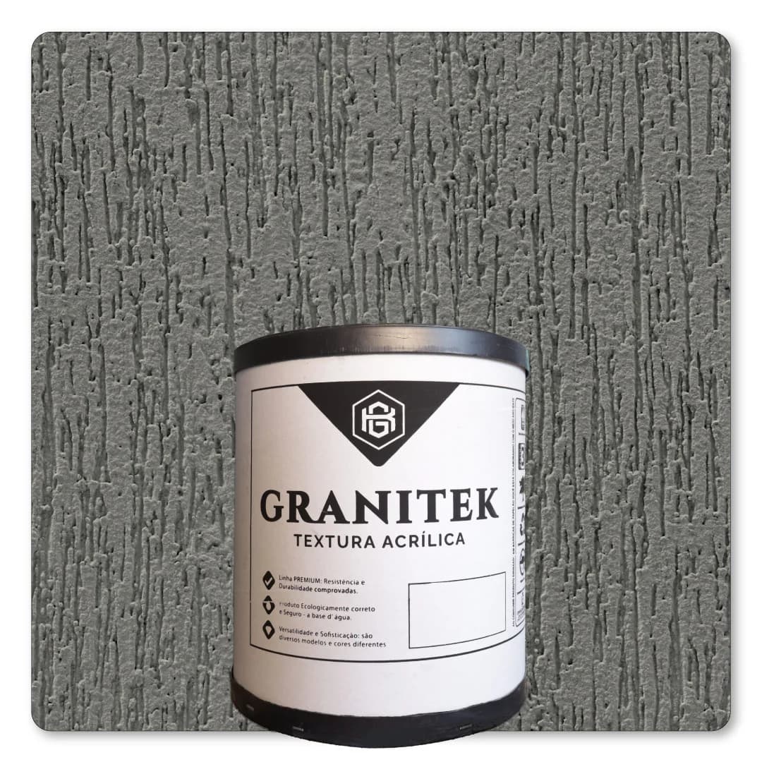 Granitek Raspatto Barrica 25kg Cinza Asfalto