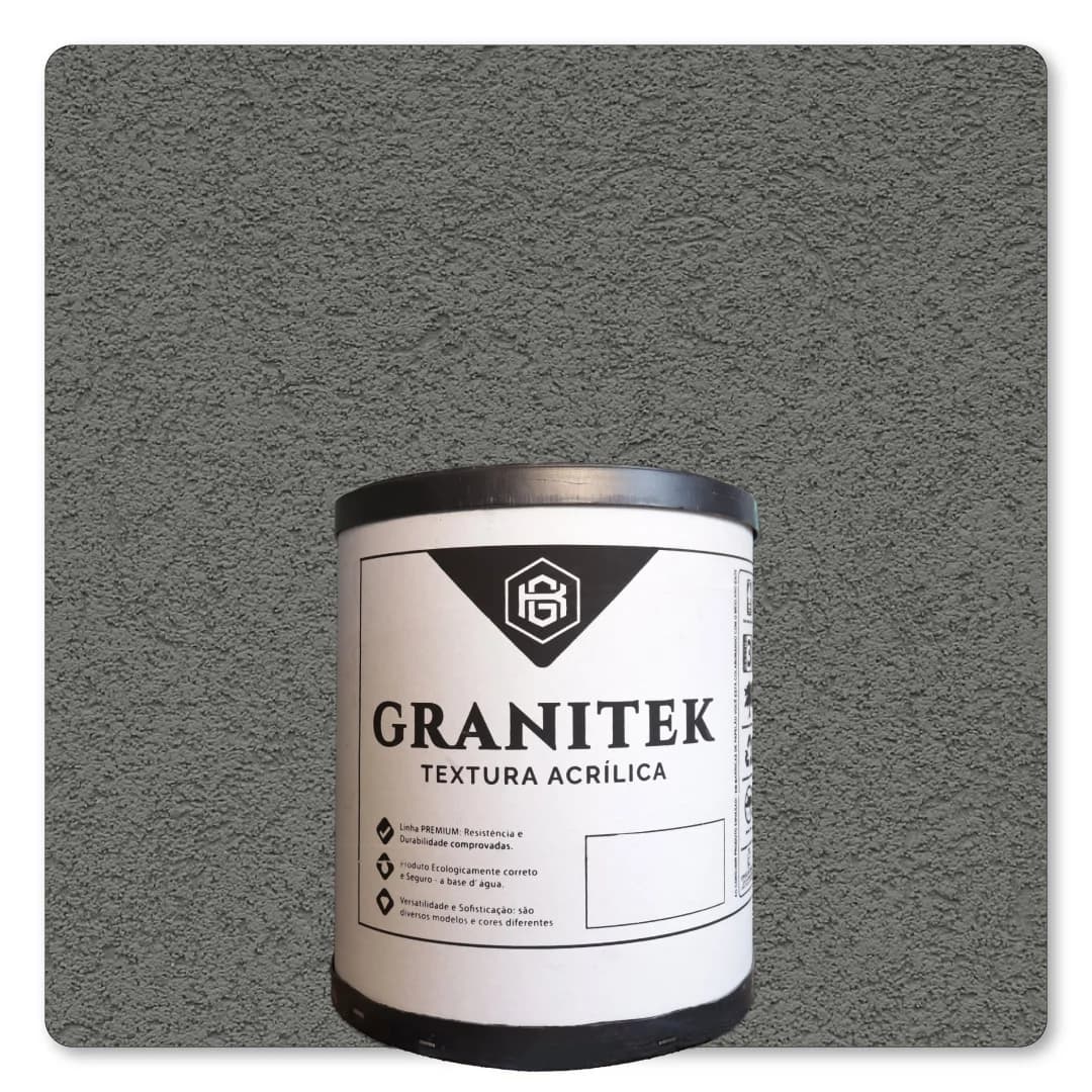 Granitek Liscatto Barrica 25kg Cinza Asfalto