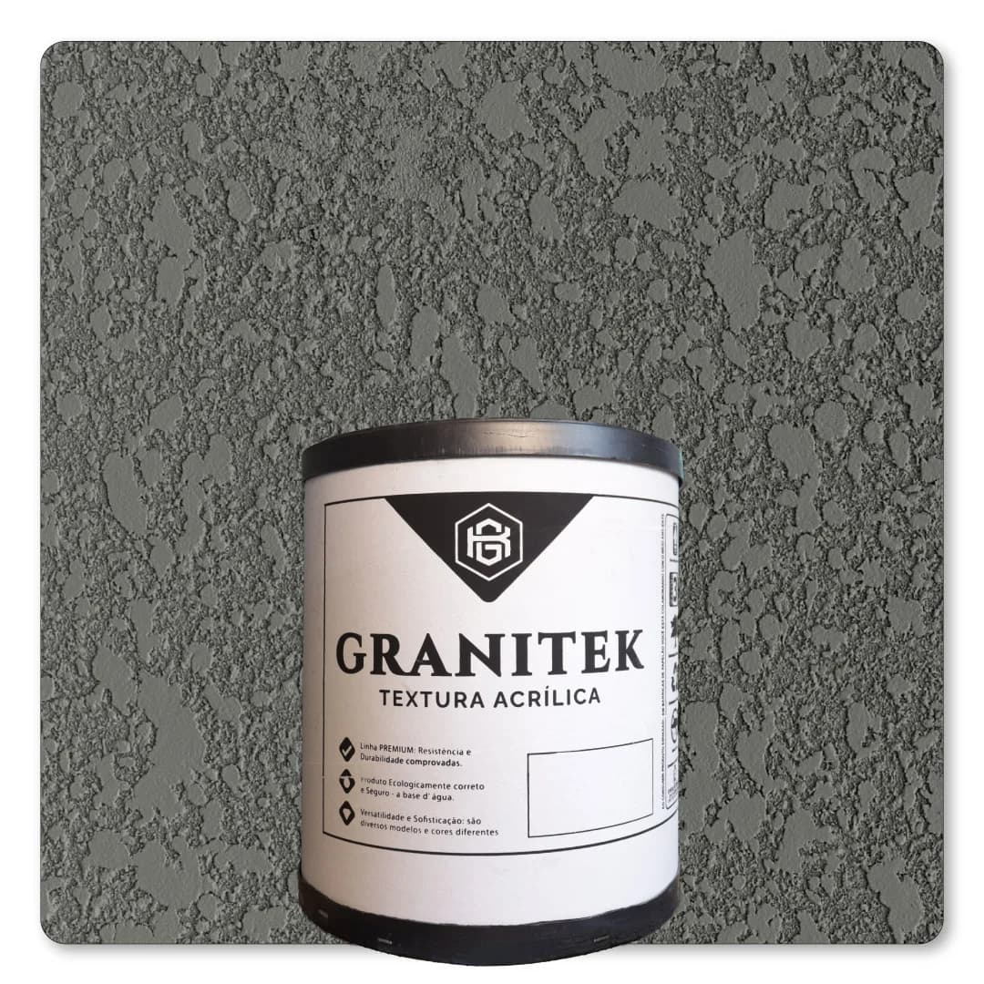 Granitek Projetatto Barrica 25kg Cinza Asfalto