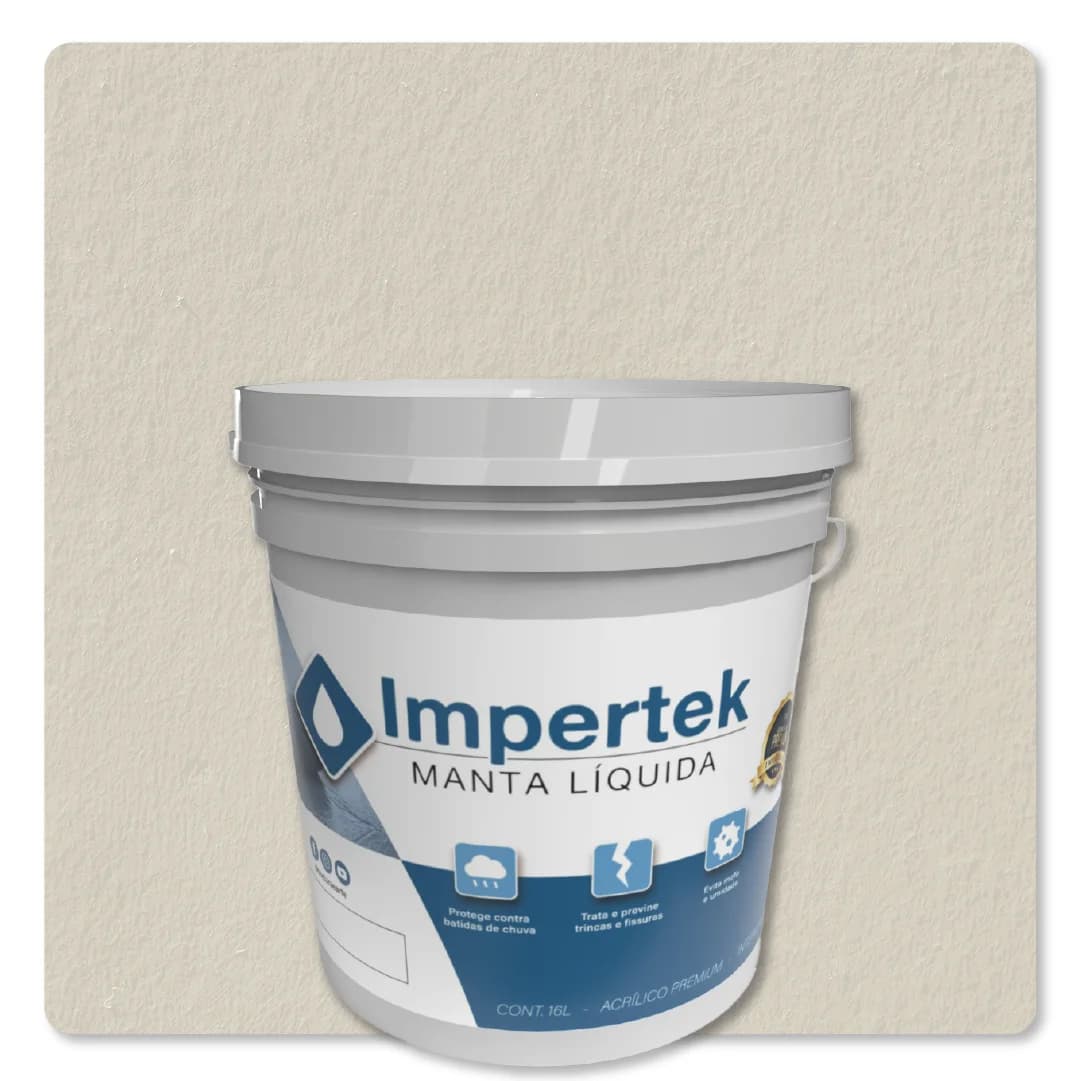 Impertek Fachada Balde 16L Algodão Egípcio