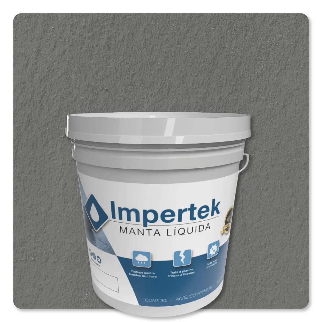 Impertek Fachada Balde 16L Cinza Asfalto