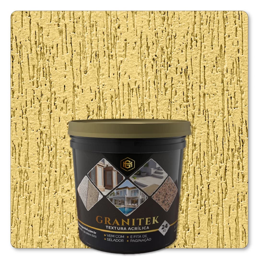 Granitek Raspatto Kit 24kg Amarelo Canario