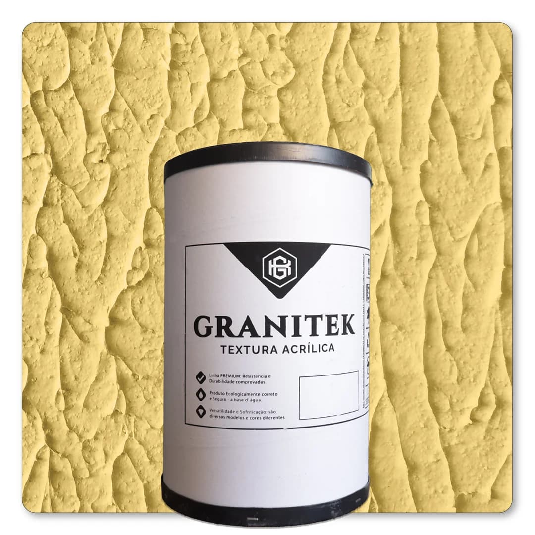 Granitek Abstratto Barrica 40kg Amarelo Canario