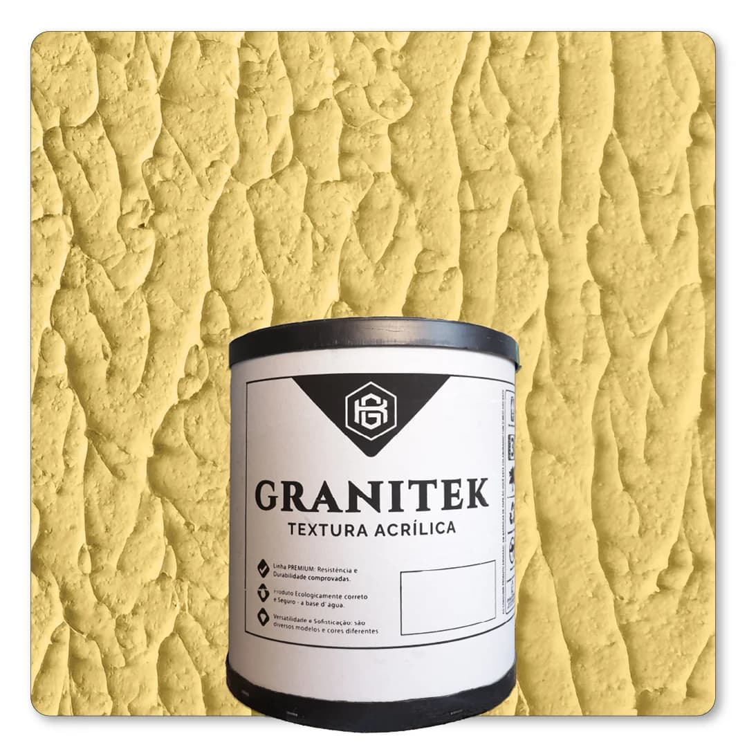 Granitek Abstratto Barrica 25kg Amarelo Canario