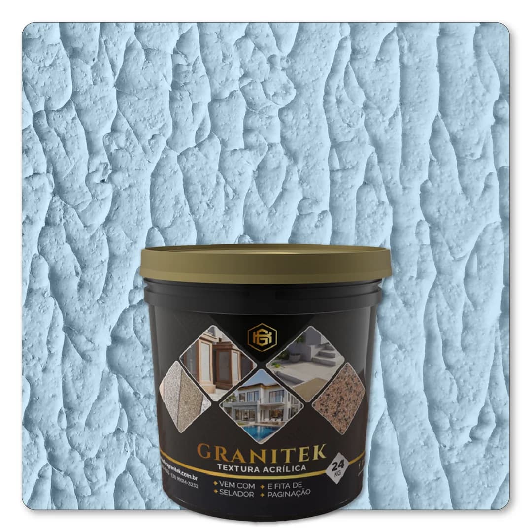 Granitek Abstratto Kit 24kg Azul Sereno